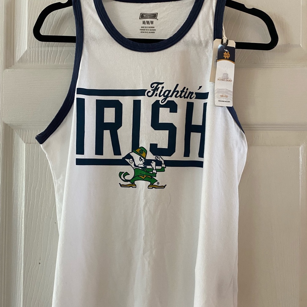 ND Notre Dame IRISH Ladies tank top NWT,size M